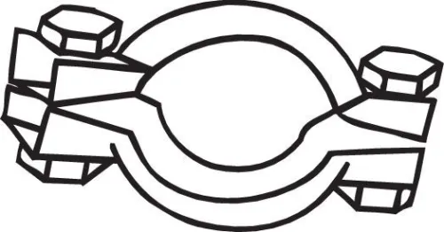 Klemstuk, uitlaatsysteem