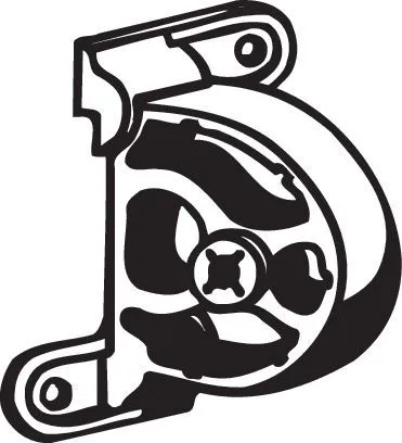 Houder, uitlaatsysteem