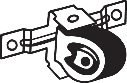 Houder, uitlaatsysteem