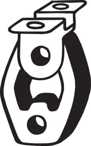 Houder, uitlaatsysteem