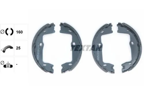 Remschoenset, parkeerrem