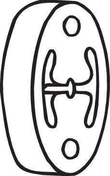 Houder, uitlaatsysteem