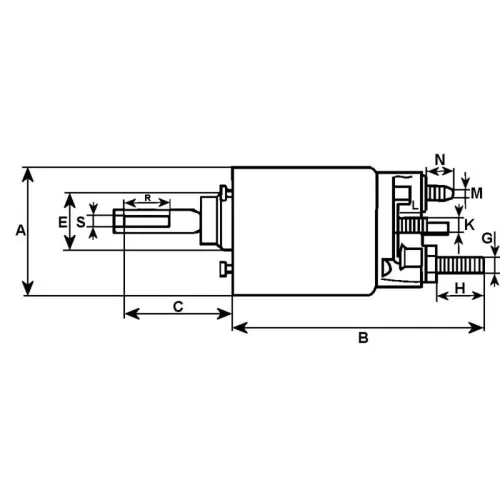 Magneetschakelaar, startmotor
