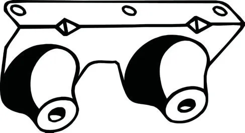 Houder, uitlaatsysteem