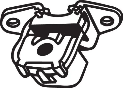 Houder, uitlaatsysteem