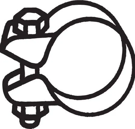 Klemstuk, uitlaatsysteem