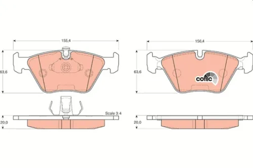 Remblokkenset, schijfrem