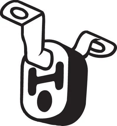 Houder, uitlaatsysteem