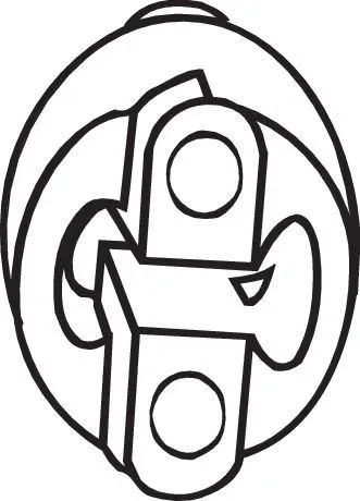 Houder, uitlaatsysteem