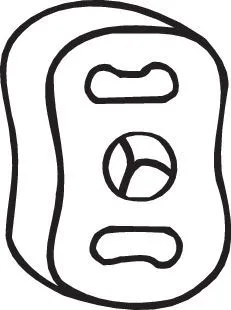 Houder, uitlaatsysteem