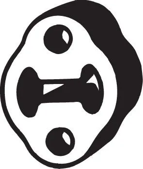 Houder, uitlaatsysteem