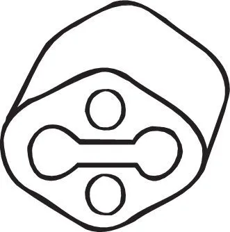 Houder, uitlaatsysteem