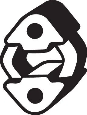 Houder, uitlaatsysteem